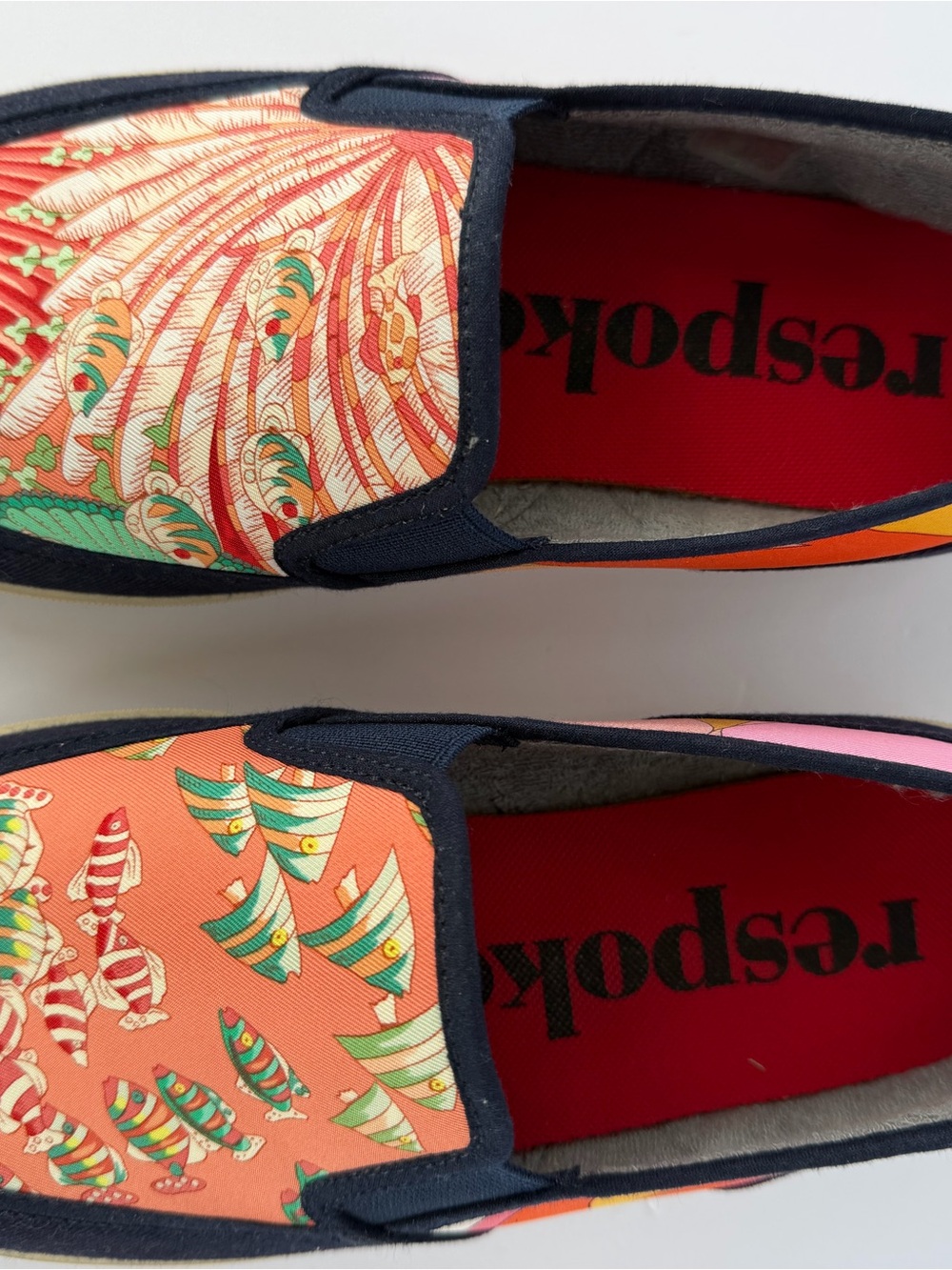 respoKed Coral Fish-Print Slip-On Sneakers for Women - Picture 7 of 7